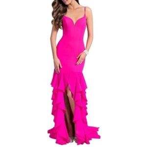 Terani Couture Ruffle Gown