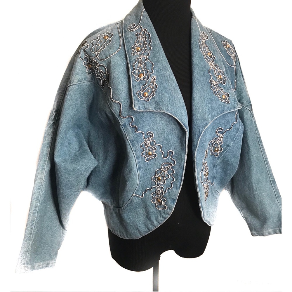 Vintage 80’s Denim Jean jacket coat