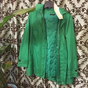 Kelly Green Raincoat