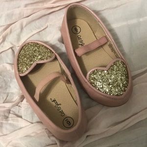 Cat and jack glitter heart shoes toddlers