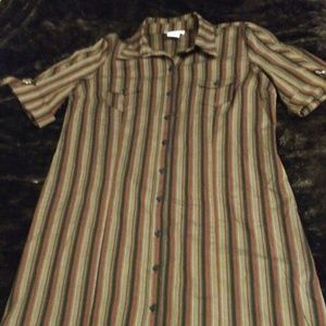 Studio C short sleeve shirt dress.