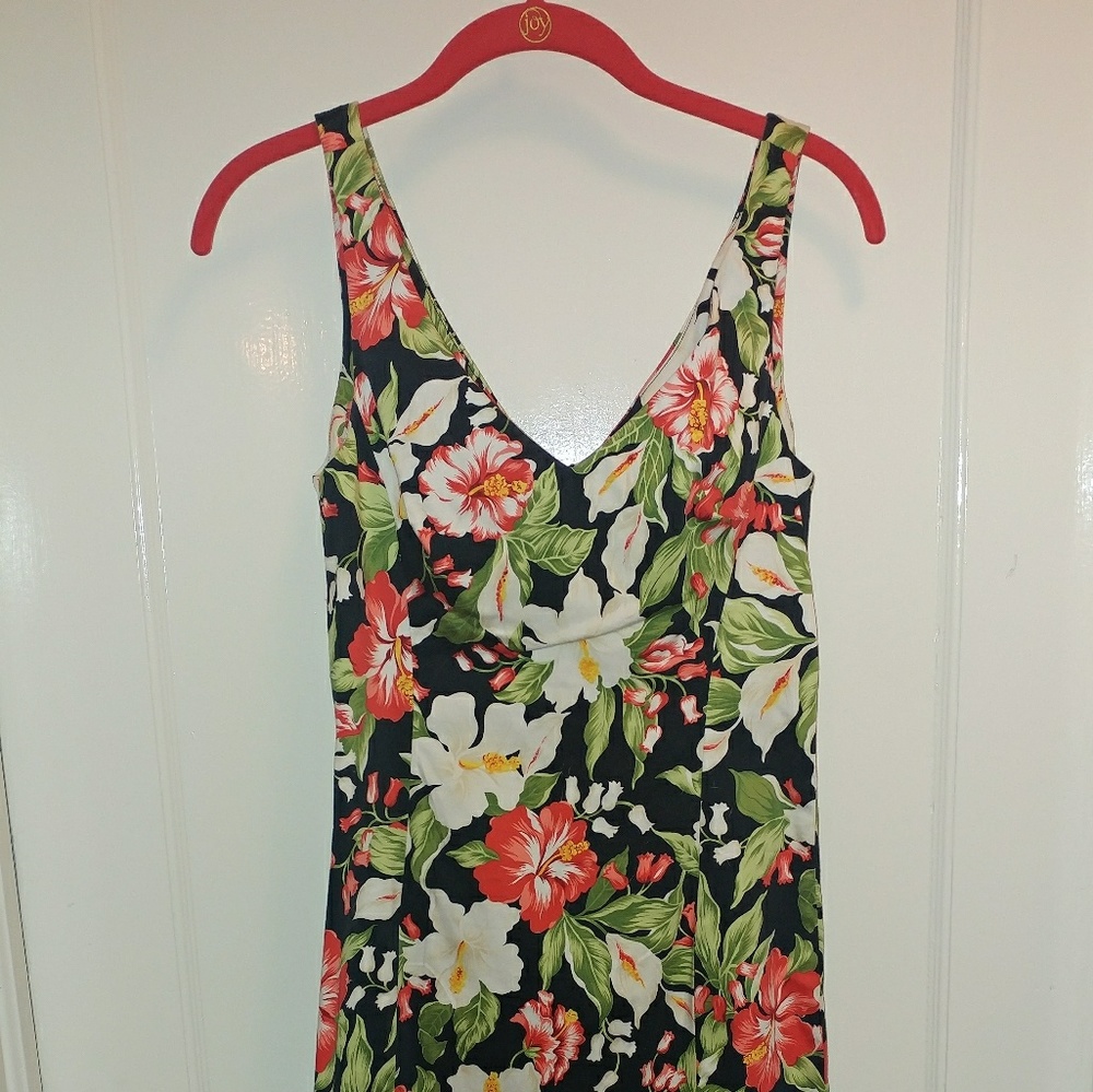 Jones New York Signature Floral Sleeveless Dress