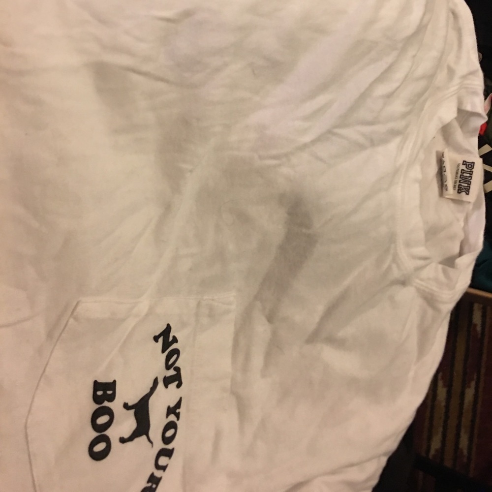 VS PINK WHITE LONGSLEEVE