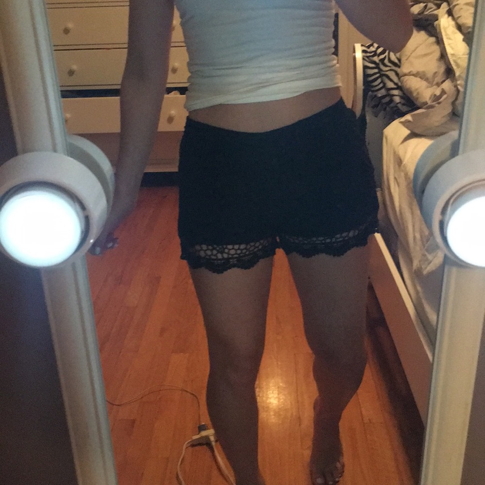 Black Lace shorts