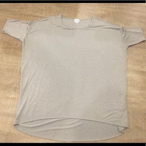 VGUC Lularoe Irma- solid gray. XL