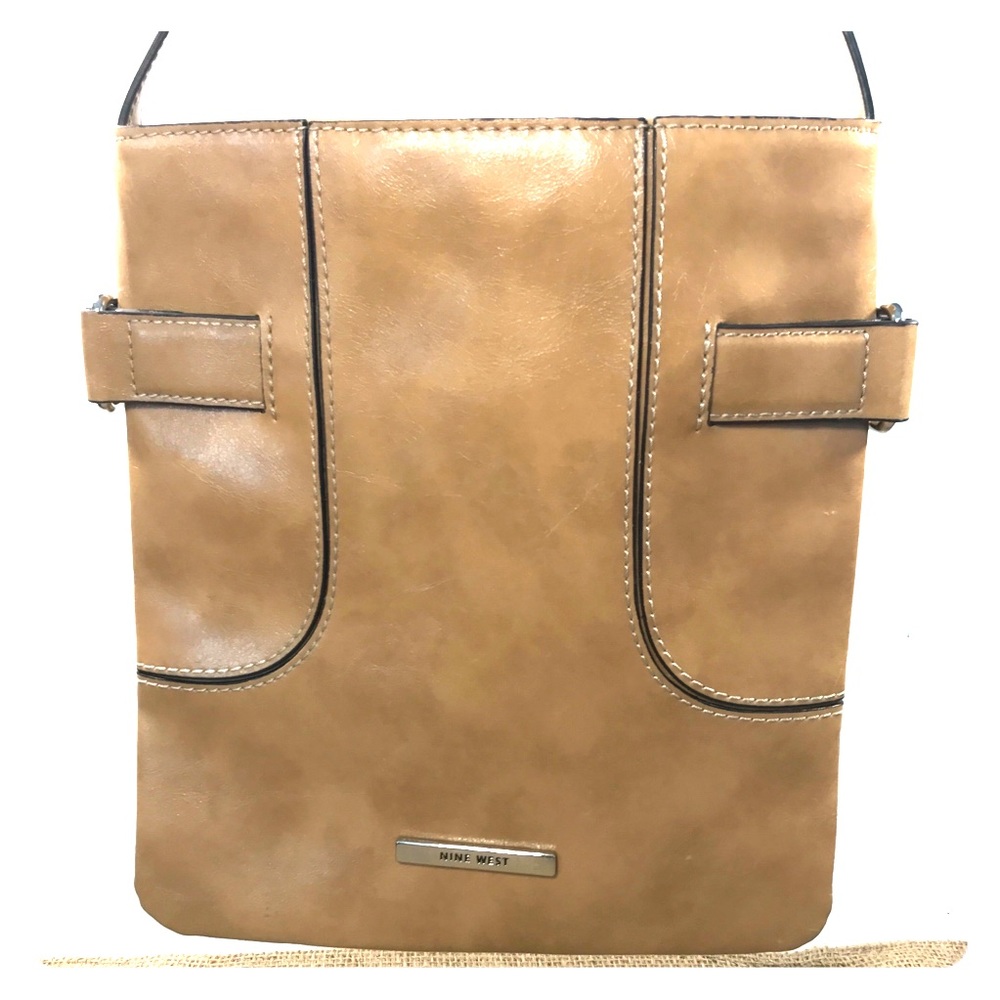 Nine West Tan Leather Crossbody