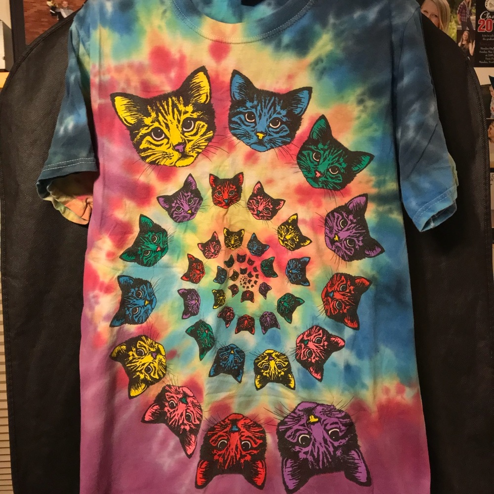 Tie Dye Cat T-Shirt