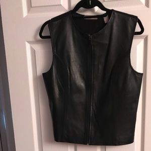 Leather vest