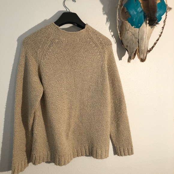 Sz L Tan Carolyn Taylor Sweater - Picture 3 of 6