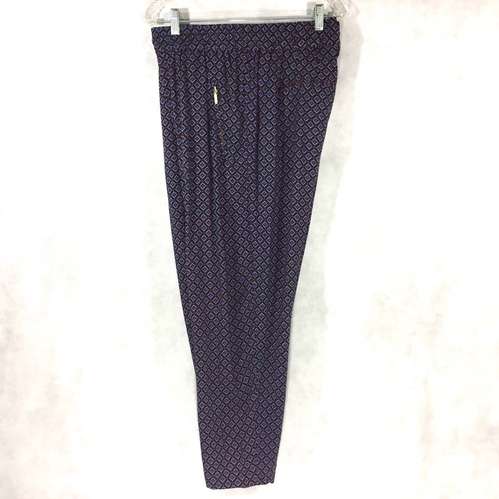 NWT Dorothy Perkins Blk/Blue/Red Tile Print Pants