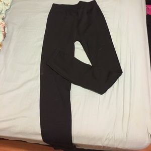 Black fleece lined legging