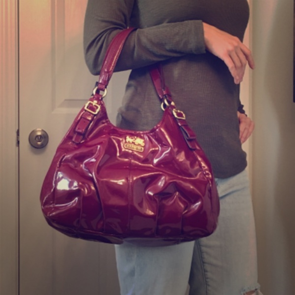 Red Coach bag
