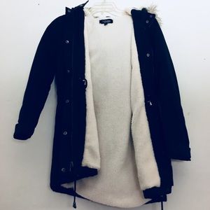 Faux Lined Parka Jacket
