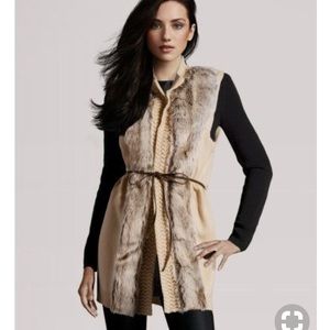 H&M Faux Fur Sweater Vest