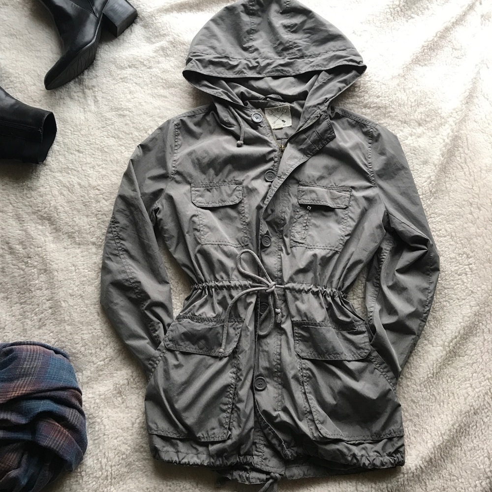 Pac Sun LA Hearts Windbreaker Trench Coat