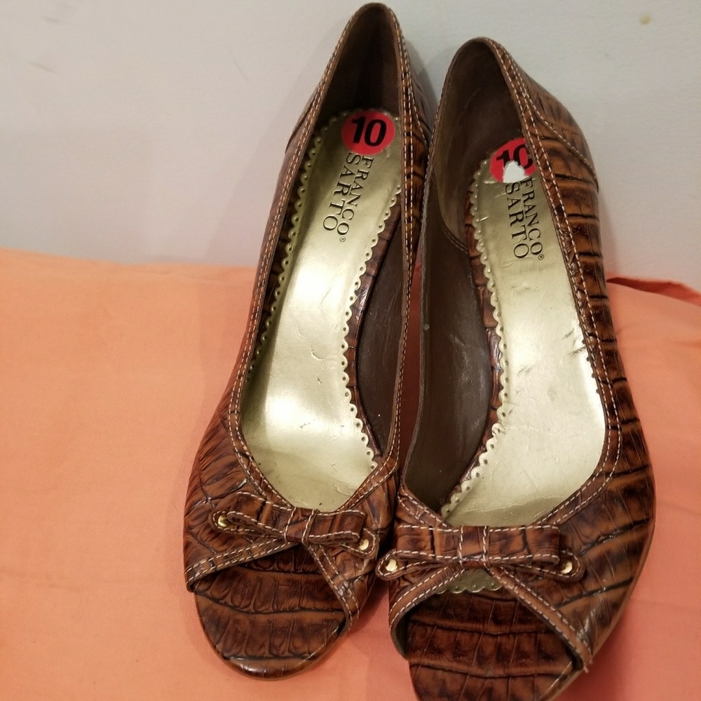 Franco Sarto peekaboo toe Size 10