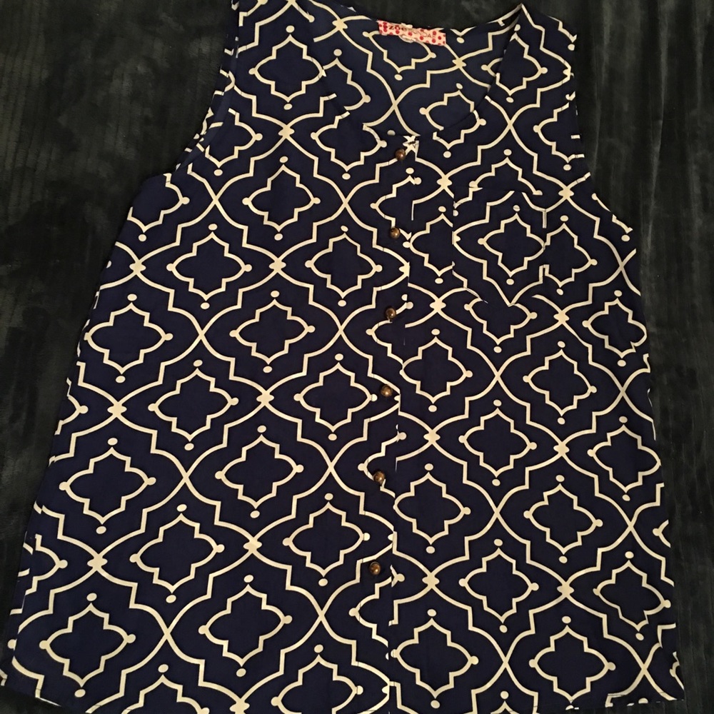 Navy blue tank top