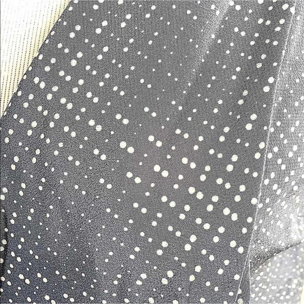 Halogen Silk Polka Dot Ruffle Career Top Sz Small - Picture 4 of 7