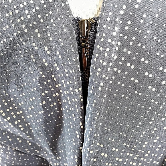 Halogen Silk Polka Dot Ruffle Career Top Sz Small - Picture 6 of 7