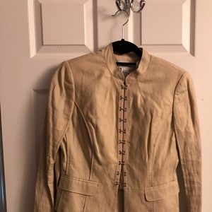 Two piece pant linen suit