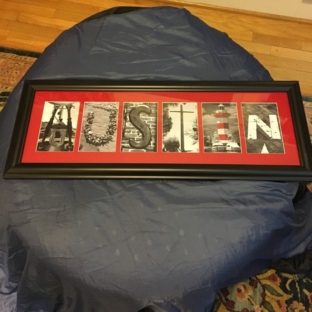 Framed Name Art “Austin”