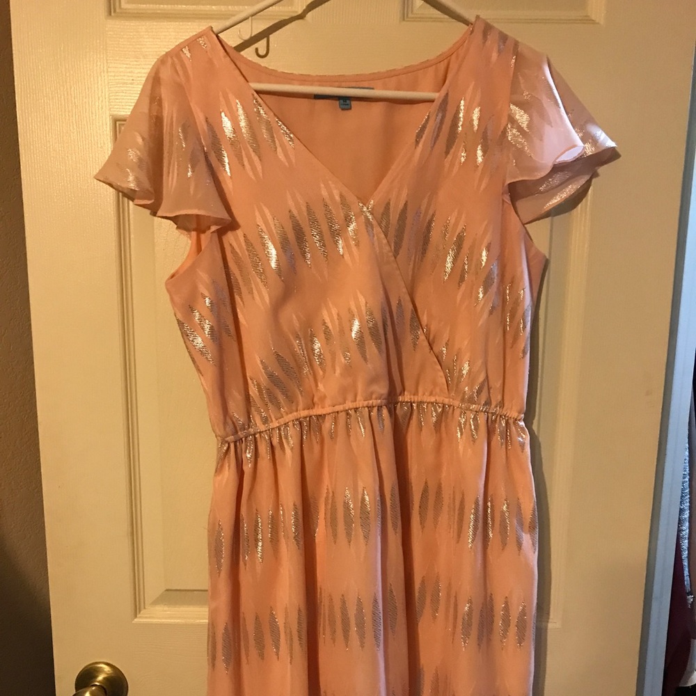 Antonio Melani Peach and silver dress