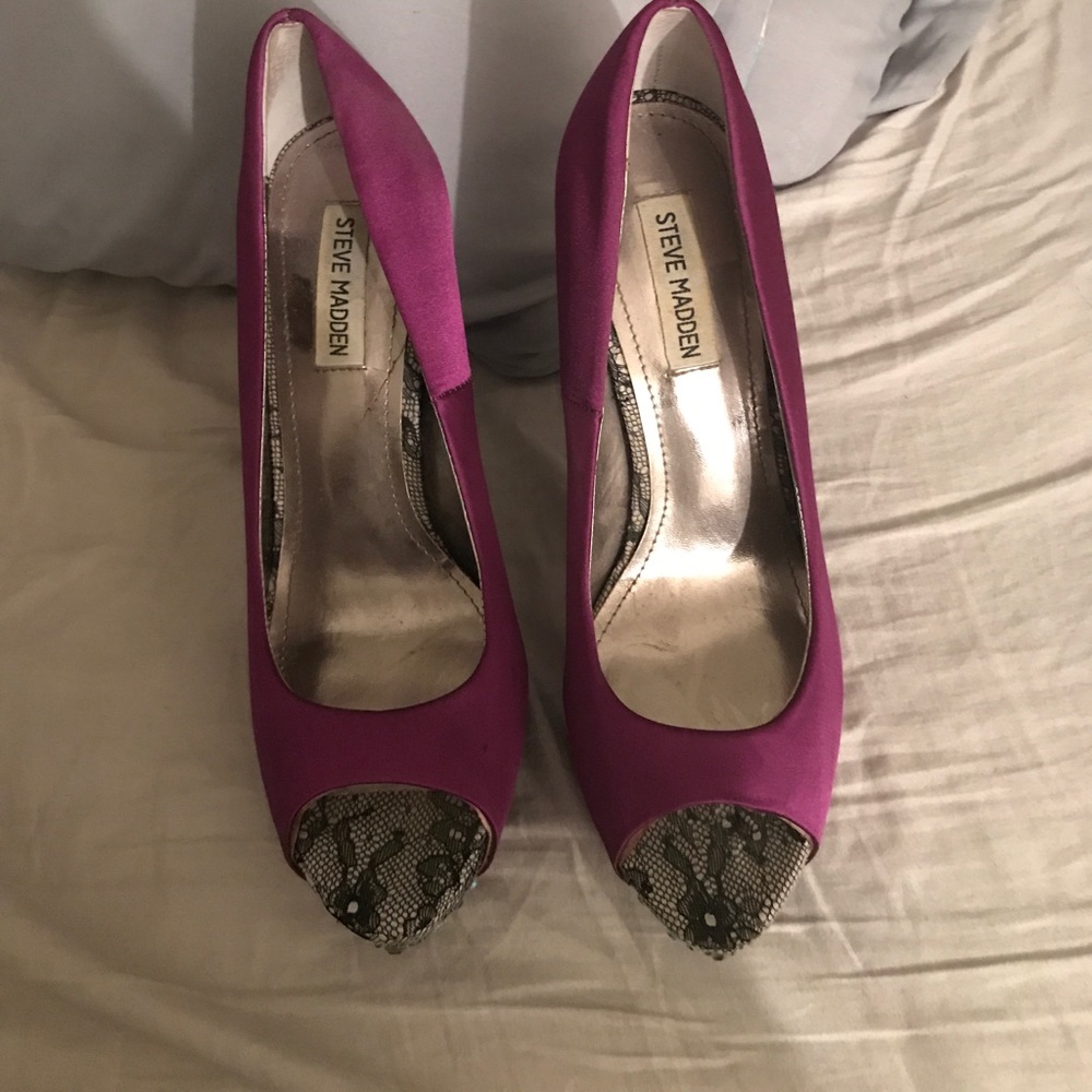 Purple Steve Madden Evening Heels