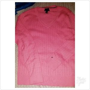 Womens Tommy Hilfiger Pink Sweater