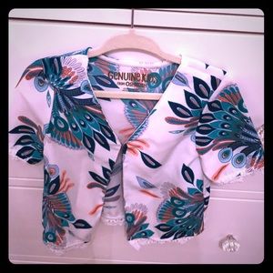 Baby Paisley Print light jacket