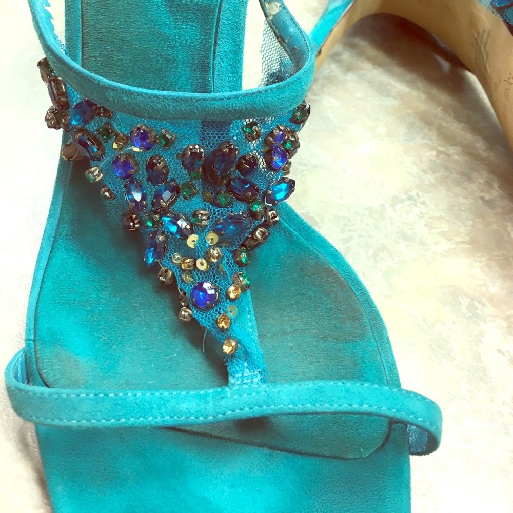 Turquoise Nine West shoes, 9M