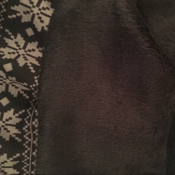 NEW 1X-2X TCB FauxFur Lined Winter Snowflake Leggings NWT - Picture 3 of 15