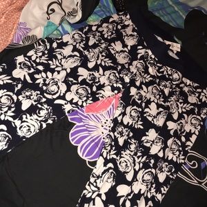 Navy blue and white sweat pants/joggers