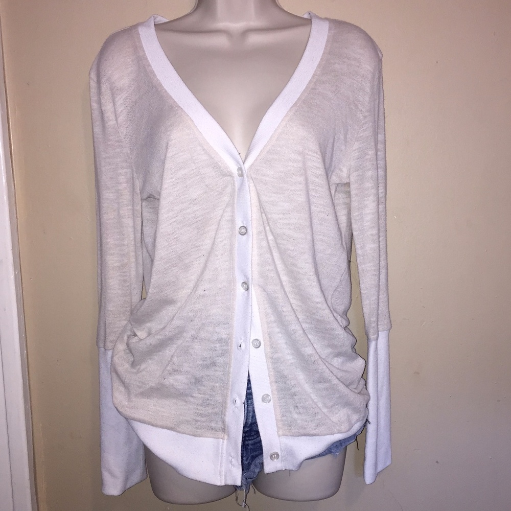 Cardigan | Open Back Two Toned
