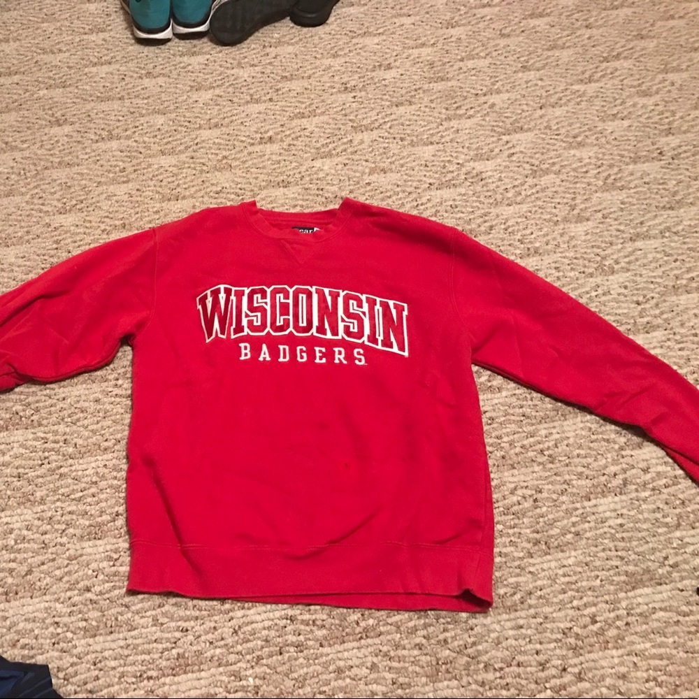 Wisconsin badgers crewneck, size S