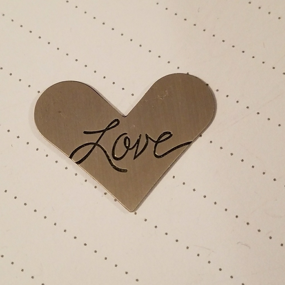 Origami Owl Large Heart Plate