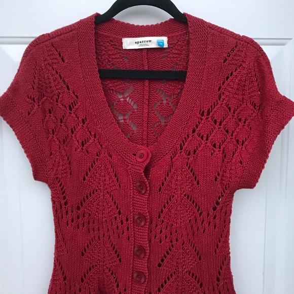 Anthropologie Sparrow “Flowing Pointelle Cardigan” - Picture 2 of 8