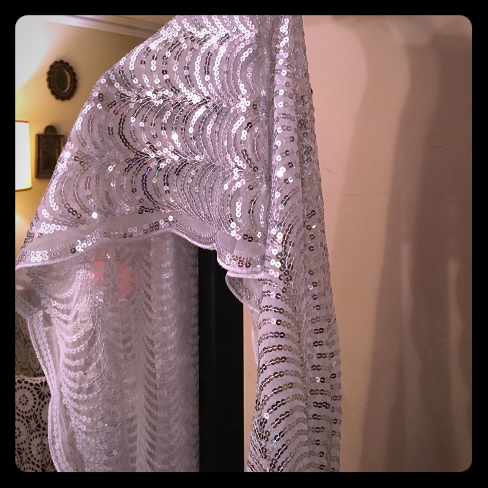Betsey Johnson Sequined shawl