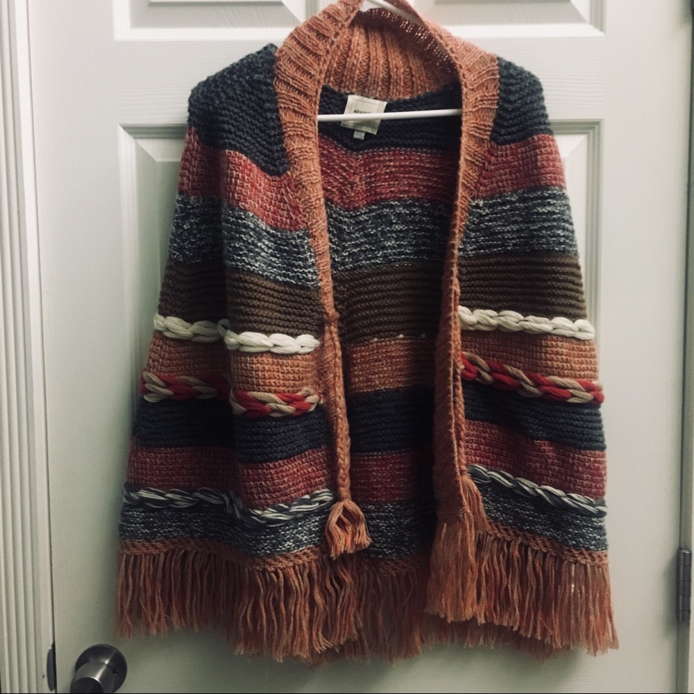 Anthropologie Knit Poncho