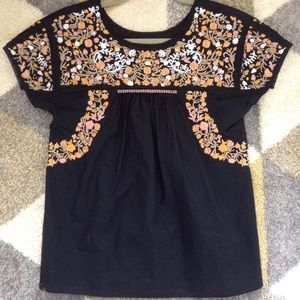 Madewell embroidered top