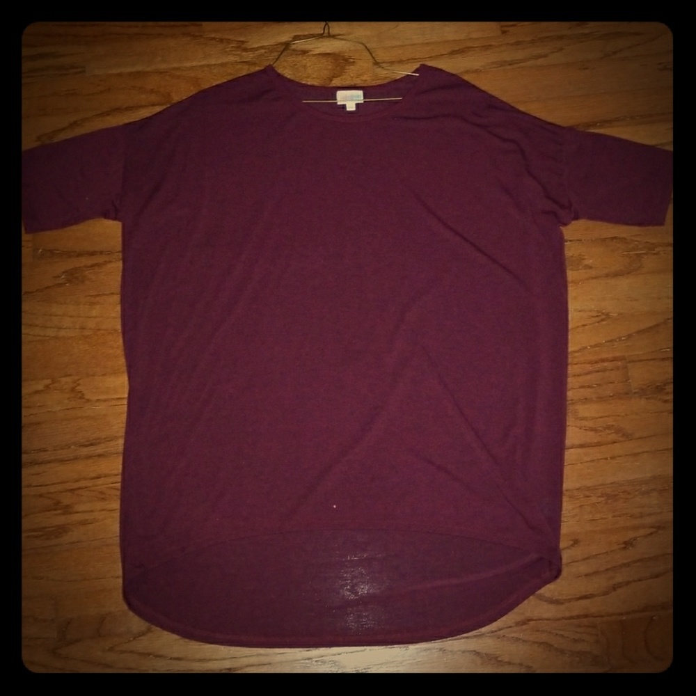 LulaRoe Irma, beautiful maroon/purple color