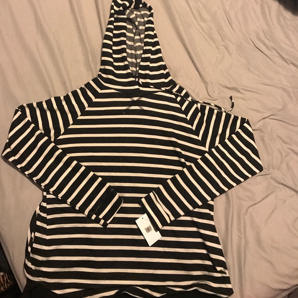Sheet back, long sleeve hoodie