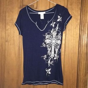 Navy Cross Wings Cowgirl Shirt