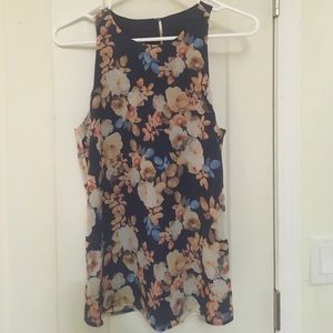 Adorable floral shell top by J. Crew