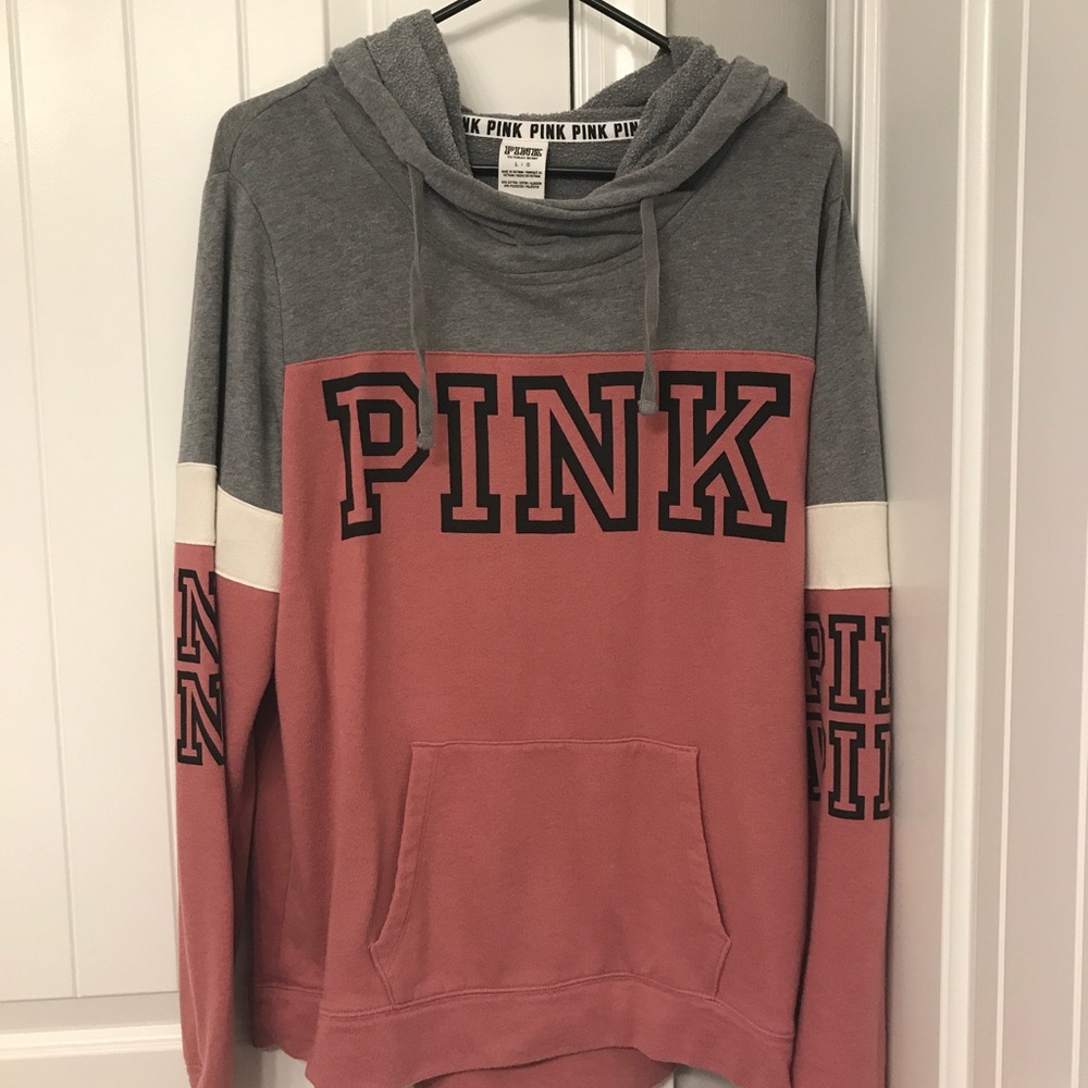 Large Pink Sweatshirt with hoodie