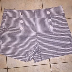 Hi waist so sexy nwt striped front button
