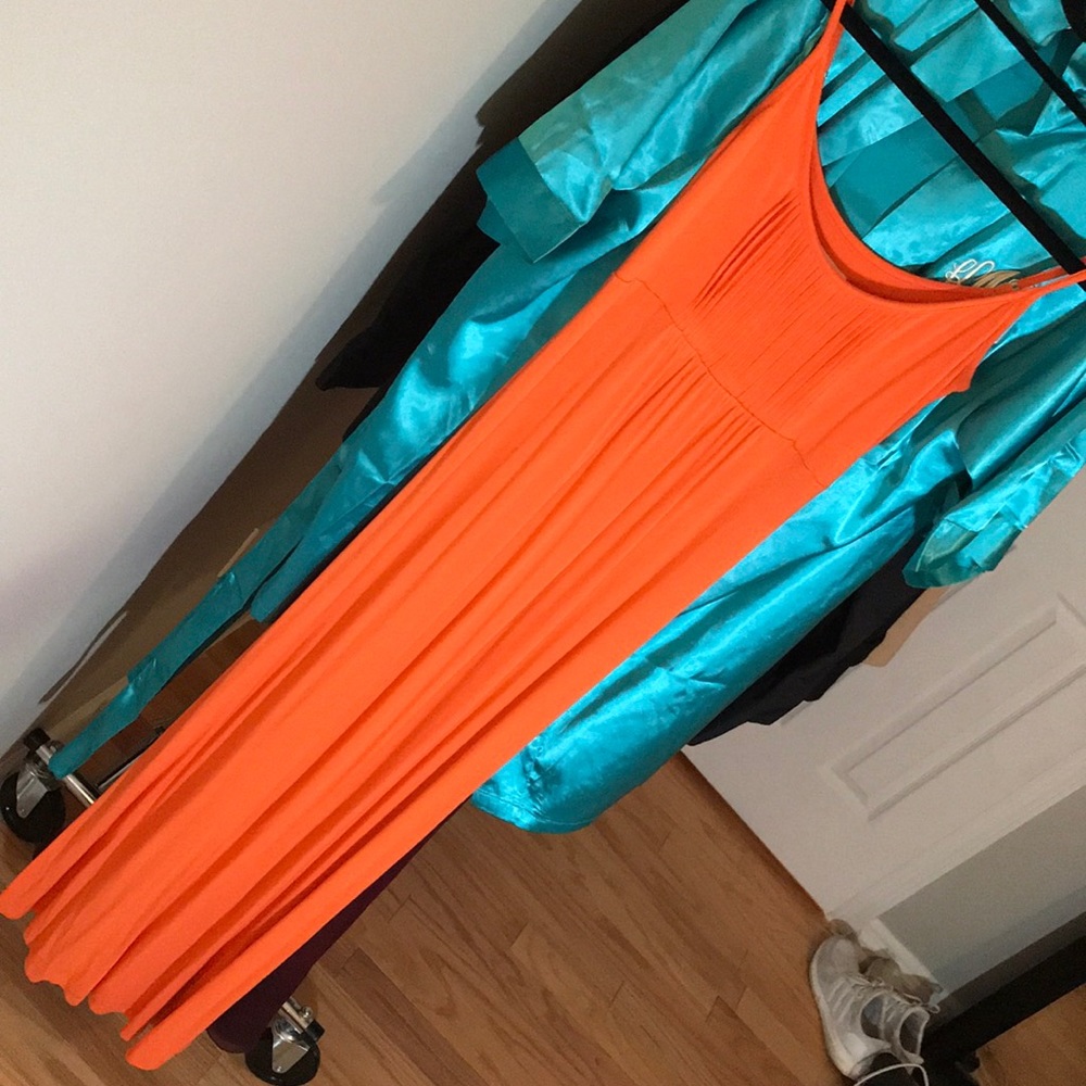 Calvin Klein orange maxi