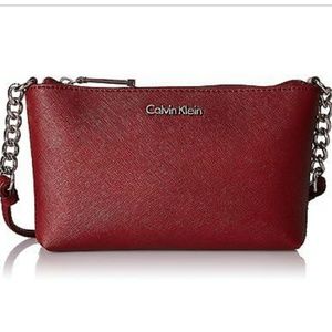 (NWT) Calvin Klein Saffiano Cross-body Bag