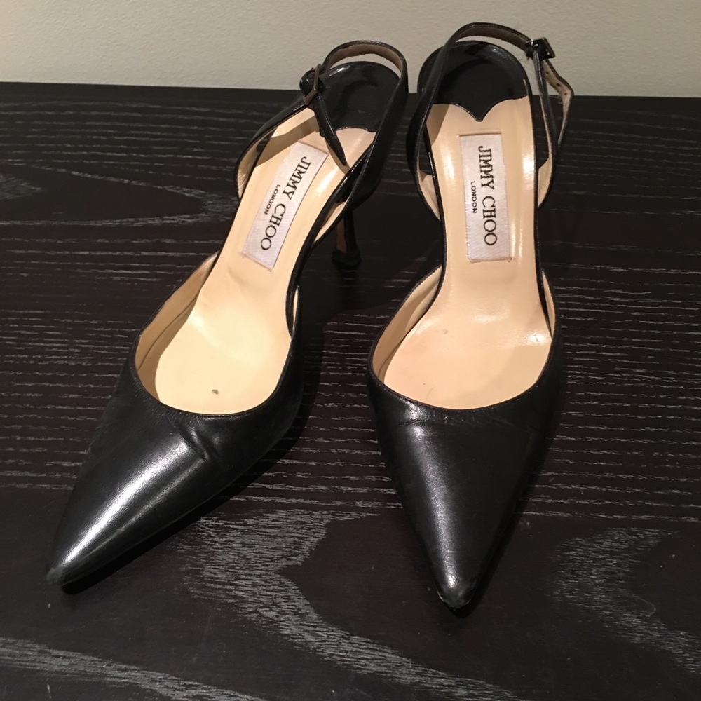 Jimmy Choo Sling back kitten heels