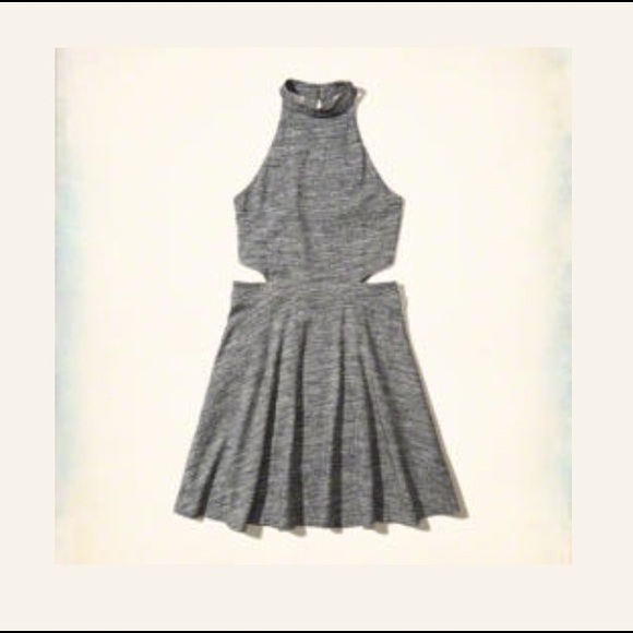 Hollister High-Neck Cutout Skater Dress - Picture 2 of 5