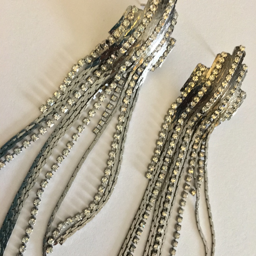 m. haskell brushed nickel and crystal chandelier e
